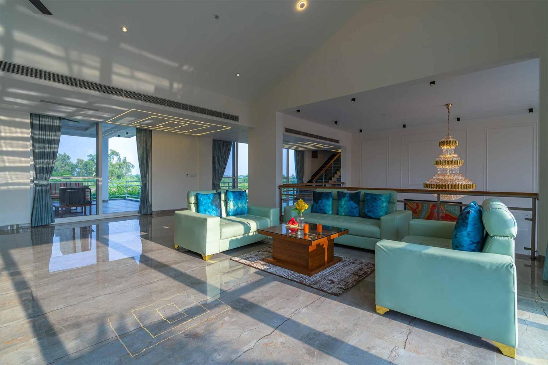 Stayvista At Serenity Farms With Pool, Lawn, Bonfire & Bbq Sohna Exteriér fotografie