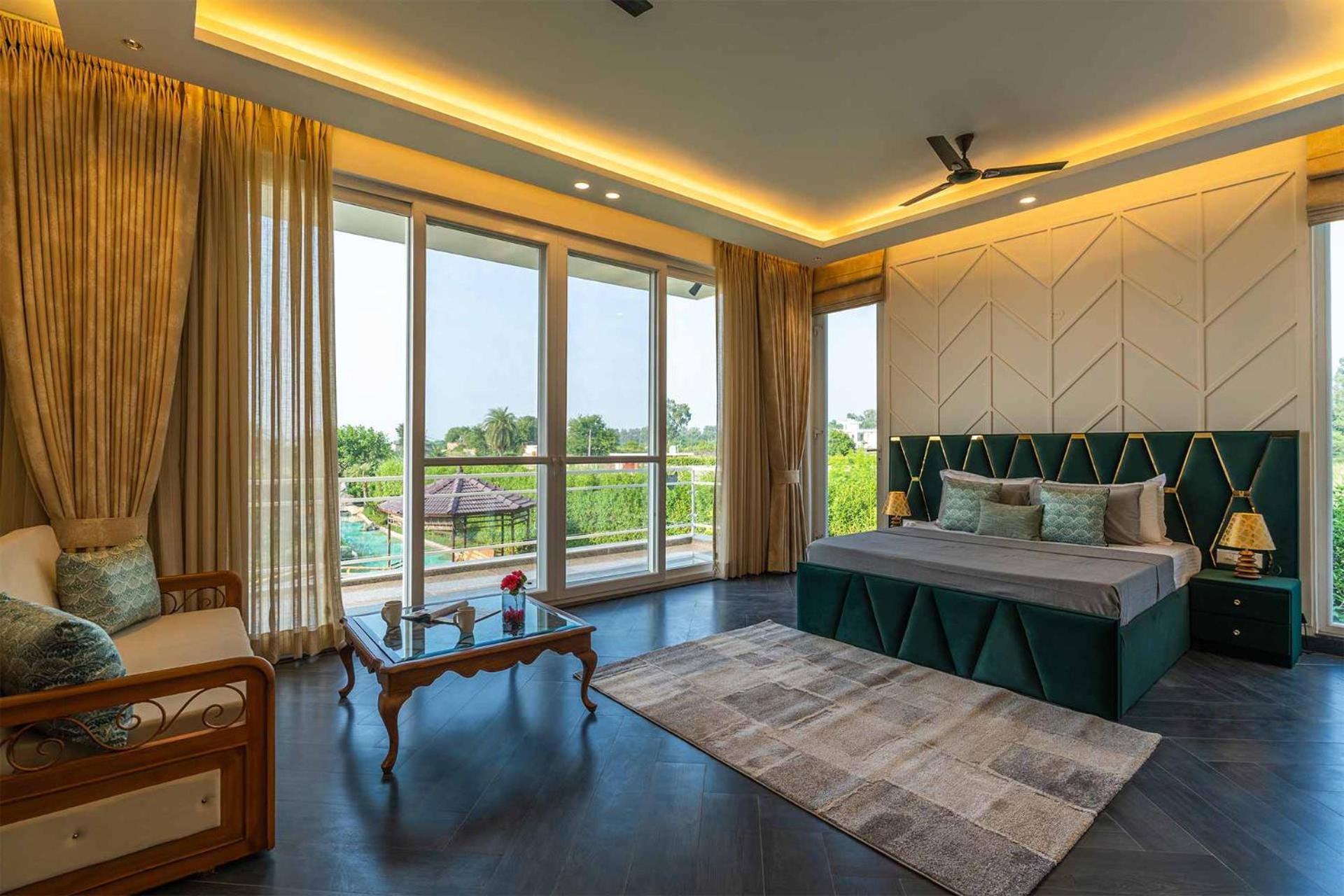 Stayvista At Serenity Farms With Pool, Lawn, Bonfire & Bbq Sohna Exteriér fotografie